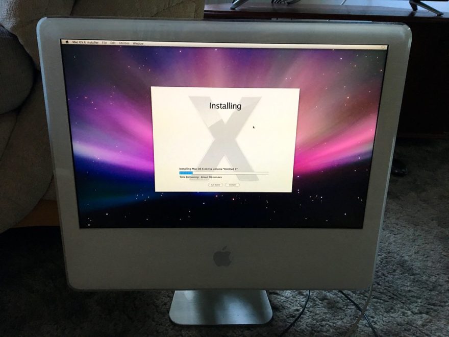 mac new hard drive install os